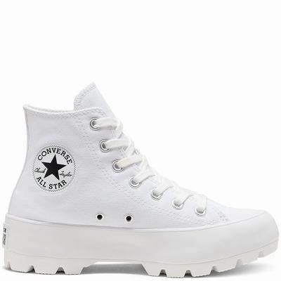 Converse Chuck Taylor All Star Lugged - Miesten Platform Kengät - Valkoinen/Mustat